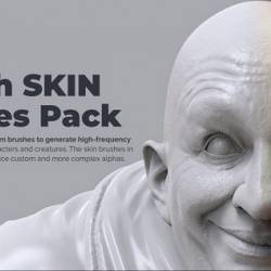 ZBrushGuides - ZBrush Skin Brushes Pack (ZBP, PNG, PSD, PDF)