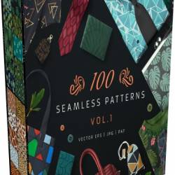 Creative Market - 100 Seamless Patterns Vol.1