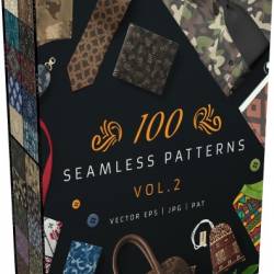 Creative Market - 100 Seamless Patterns Vol.2