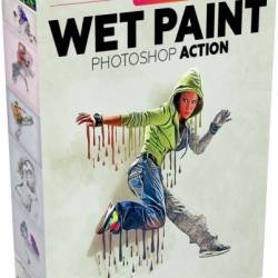 GraphicRiver - Wet Paint Photoshop Action (With 3D Pop Out Effect)