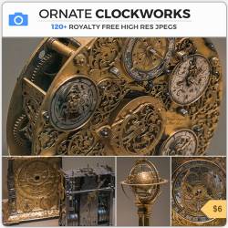 PHOTOBASH - ORNATE CLOCKWORKS
