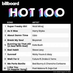Billboard Hot 100 Singles Chart (27-August-2022) (2022) - Pop, Dance, Rock, Hip Hop, RnB, Country