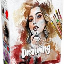 GraphicRiver - Drawing Paint Photoshop Action