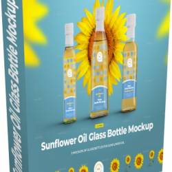 GraphicRiver - Mockups Plastic Sunflower Oil Bottles