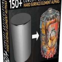 ArtStation - 150+ Hard Surface/ Prop Alphas