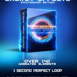 GraphicRiver - Animated Energy Effects Photoshop Action