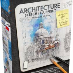 GraphicRiver - Animated Architecture Sketch and Blueprint Photoshop Action