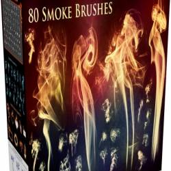 Creative Market - 80 Smoke and Fire Brushes