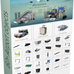 PixelSquid - Airport Collection (PSD)
