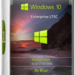 Windows 10 1809 LTSC (build 17763.5696) by Brux (x64) (Ru/2024)